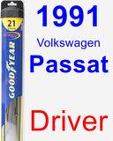 Driver Wiper Blade for 1991 Volkswagen Passat - Hybrid