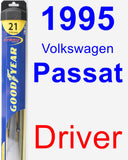 Driver Wiper Blade for 1995 Volkswagen Passat - Hybrid