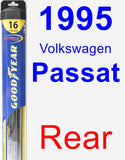 Rear Wiper Blade for 1995 Volkswagen Passat - Hybrid