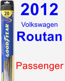 Passenger Wiper Blade for 2012 Volkswagen Routan - Hybrid