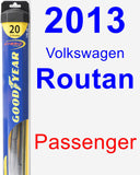 Passenger Wiper Blade for 2013 Volkswagen Routan - Hybrid