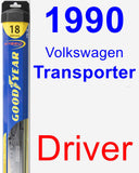 Driver Wiper Blade for 1990 Volkswagen Transporter - Hybrid