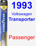 Passenger Wiper Blade for 1993 Volkswagen Transporter - Hybrid