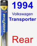 Rear Wiper Blade for 1994 Volkswagen Transporter - Hybrid