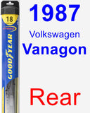 Rear Wiper Blade for 1987 Volkswagen Vanagon - Hybrid