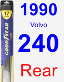 Rear Wiper Blade for 1990 Volvo 240 - Hybrid