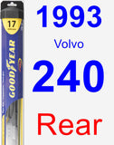 Rear Wiper Blade for 1993 Volvo 240 - Hybrid