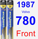 Front Wiper Blade Pack for 1987 Volvo 780 - Hybrid