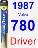 Driver Wiper Blade for 1987 Volvo 780 - Hybrid