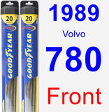 Front Wiper Blade Pack for 1989 Volvo 780 - Hybrid