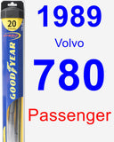 Passenger Wiper Blade for 1989 Volvo 780 - Hybrid