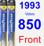 Front Wiper Blade Pack for 1993 Volvo 850 - Hybrid