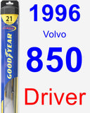 Driver Wiper Blade for 1996 Volvo 850 - Hybrid