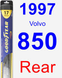 Rear Wiper Blade for 1997 Volvo 850 - Hybrid