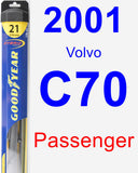 Passenger Wiper Blade for 2001 Volvo C70 - Hybrid