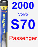 Passenger Wiper Blade for 2000 Volvo S70 - Hybrid