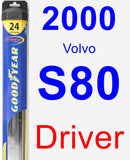 Driver Wiper Blade for 2000 Volvo S80 - Hybrid