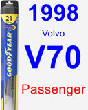 Passenger Wiper Blade for 1998 Volvo V70 - Hybrid