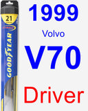 Driver Wiper Blade for 1999 Volvo V70 - Hybrid