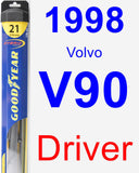 Driver Wiper Blade for 1998 Volvo V90 - Hybrid