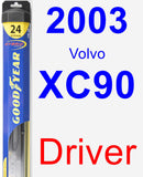 Driver Wiper Blade for 2003 Volvo XC90 - Hybrid