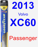 Passenger Wiper Blade for 2013 Volvo XC60 - Hybrid